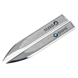 2pcs BMW M Power Logo Metal Car Side Fender Sticker Emblem Badge