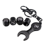 4pcs/set Opel Logo Car Air Valve Stem Cap Auto Tyre Valve Covers with Wrench