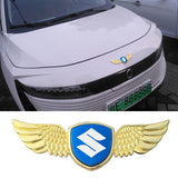 Suzuki Logo Metal Wings Car Front Hood Bonnet Center Sticker Emblem