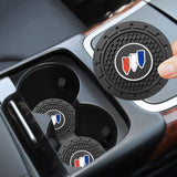 2pcs/set Buick Logo PVC Waterproof Car Water Coaster