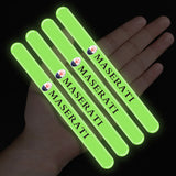 4pcs Maserati Luminous Car Door Bumper Strip Anti-collision Protection Sticker