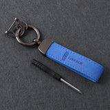 Lincoln Suede Metal Car Keyring Pendant