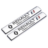 2pcs Renault Logo Car Fender Side Emblem Badge Sticker