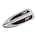 2pcs Volkswagen Rline GTI Logo Metal Car Side Fender Emblem Sticker Decal
