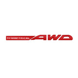 Subaru SYMMETRICAL AWD Logo Metal Letter Car Rear Sticker Decal Emblem Badge