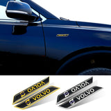 2pcs Volvo Logo Car Fender Side Sticker Decal Emblem Badge