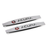 2pcs Acura Metal Car Fender Side Badge Decal Rear Emblem Sticker