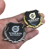 Volvo Metal Carbon Fiber Car Rear Sticker Shield Trunk Emblem Badge Decal