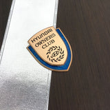Hyundai Metal Shield Car Rear Sticker Auto Window Emblem Badge Decal