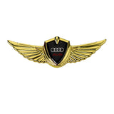 Audi Sline Logo 3D Metal Wing Car Emblem Sticker Badge Decal