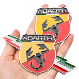 Abarth Scorpion 3D Metal Car Body Sticker Auto Rear Emblem Badge Decal
