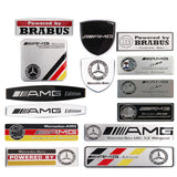 Mercedes Benz AMG Brabus Carlsson Lorinser MAYBACH Logo Aluminum Alloy Car Body Sticker Nameplate Rear Emblem Badge Decal