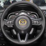 5.7x4.5cm Mazda ABS Car Steering Wheel Sticker Emblem Badge Decal