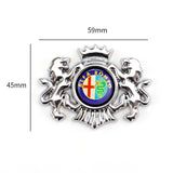 Alfa Romeo Double Lion Metal Car Rear Sticker Auto Window Emblem Badge Decal