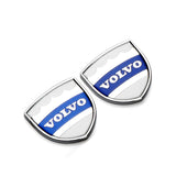 2pcs Volvo Logo Metal Car Rear Sticker Decal Emblem Badge