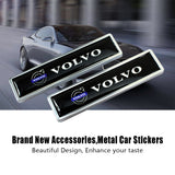 2pcs/set Volvo Logo Metal Car Side Sticker Auto Emblem Badge