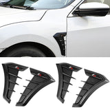 2PCS SEAT FR Logo Shark Fin Car Side Fender Sticker Emblem
