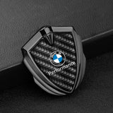 BMW Shield Carbon Fiber Car Side Window Sticker Emblem Badge Decal