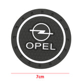 2pcs/set Opel PVC Car Water Coaster Cup Mat