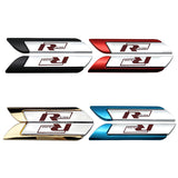 2pcs Volkswagen GTI Rline Logo Metal Car Side Sticker Emblem Badge Decal Auto Body Decoration