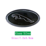 Jaguar Elliptical Metal Car Window Sticker Emblem Badge Decal