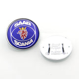 50mm SAAB SCANIA Logo ABS Car Front Hood Emblem Badge Sticker