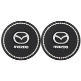 2PCS Mazda Diamond Car Water Coaster Cup Mat