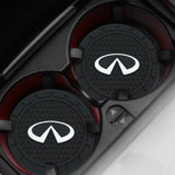 2pcs/set Infiniti Logo PVC Waterproof Car Water Coaster