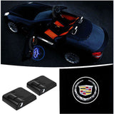 2pcs Cadillac Wireless Car Welcome Door Laser Projection LED Light