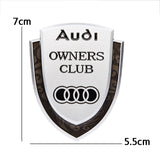 Audi Metal Shield Car Rear Sticker Auto Window Emblem Badge Decal