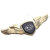 Subaru STI Angle Wings Metal Car Front Hood Bonnet Sticker Emblem Badge