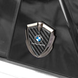 BMW Shield Carbon Fiber Car Side Window Sticker Emblem Badge Decal