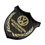 VW Metal Carbon Fiber Car Rear Sticker Shield Trunk Emblem Badge Decal