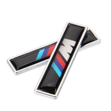 2pcs/set BMW M Power Hamann AC Logo Metal Car Side Sticker Auto Emblem Badge
