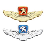 Peugeot Metal Wings Car Rear Sticker Auto Window Emblem Badge Decal