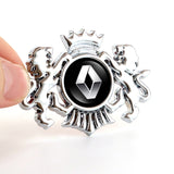 Renault Double Lion Metal Car Rear Sticker Auto Window Emblem Badge Decal