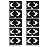 10pcs Ssang Yong Epoxy Car Armrest Button Sticker