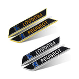 2pcs Peugeot Car Fender Side Stickers Trunk Anti-scratch Decal