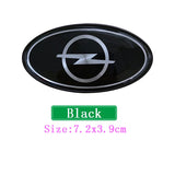 Opel Elliptical Metal Car Window Sticker Emblem Badge Decal