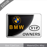 BMW Carbon Fiber Car Rear Shield Sticker Auto Body Window Emblem Badge Decal