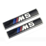 2pcs BMW M3 M5 M Performance Hamann Luxury Metal Car Sticker Emblem Badge Decal Decoration