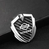 Nissan Shield Carbon Fiber Car Side Window Sticker Emblem Badge Decal