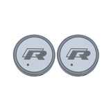 2pcs Volkswagen R Logo Car Water Coasters 7-color LED Light Cup Mat Holder