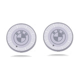 2pcs BMW M Power Logo Car Water Coasters 7-color LED Light Cup Mat Holder