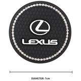 2PCS Lexus Diamond Car Water Coaster Cup Mat