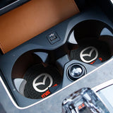 2pcs/set Mazda Logo PVC Waterproof Car Water Coaster