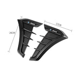 2PCS BMW Logo Shark Fin Car Side Fender Sticker Emblem