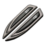 2pcs Volkswagen Rline GTI Logo Metal Car Side Fender Emblem Sticker Decal