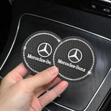 2PCS Mercedes Benz AMG Diamond Car Water Coaster Cup Mat