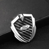 Ford Shield Carbon Fiber Car Side Window Sticker Emblem Badge Decal
